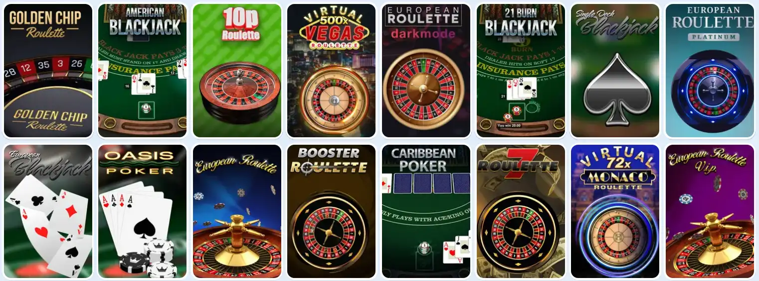 Nomini casino table games